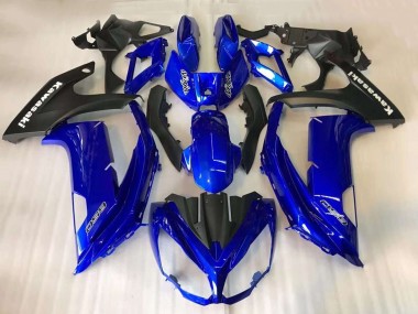 Großhandel Kawasaki EX650 Motorrad Verkleidung 2012-2016 - Blau Matt Schwarz