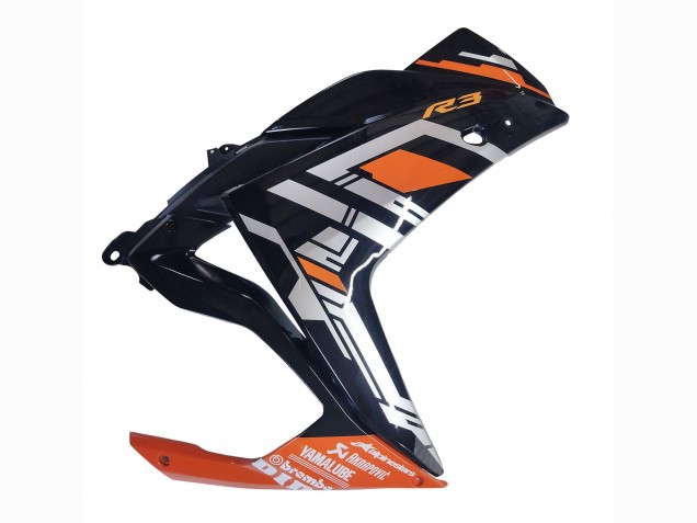 Großhandel Yamaha YZF R3/R25 Motorrad Verkleidung 2015-2018 - Blau Orange Silber Yamalube