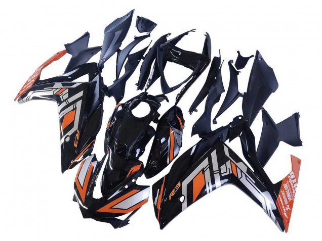 Großhandel Yamaha YZF R3/R25 Motorrad Verkleidung 2015-2018 - Blau Orange Silber Yamalube