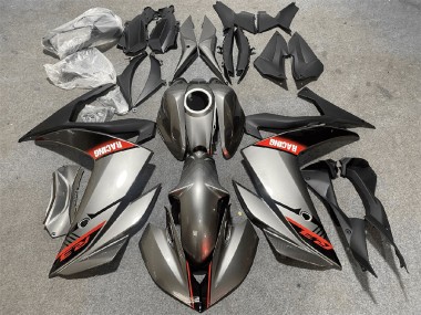 Großhandel Yamaha YZF R3/R25 Motorrad Verkleidung 2015-2018 - Silber Rot Schwarz Rennen