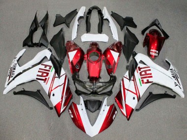 Großhandel Yamaha YZF R3/R25 Motorrad Verkleidung 2015-2018 - Weiss Rot Fiat Motul
