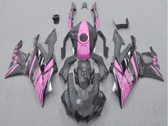 Großhandel Yamaha YZF R3/R25 Motorrad Verkleidung 2015-2018 - Rosa Glanzendes Schwarz