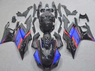 Großhandel Yamaha YZF R3/R25 Motorrad Verkleidung 2015-2018 - Blau Rot Glanzendes Schwarz