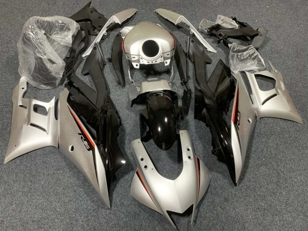 Großhandel Yamaha YZF R3/R25 Motorrad Verkleidung 2015-2018 - Silber Rot Schwarz