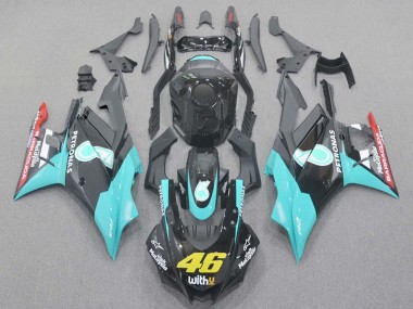 Großhandel Yamaha YZF R3/R25 Motorrad Verkleidung 2019-2021 - Hellblau Rot Schwarz Petronas 46