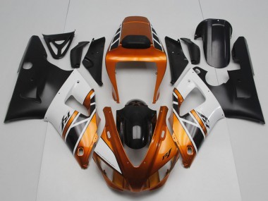 Großhandel Yamaha YZF R1 Motorrad Verkleidung 1998-1999 - Orange Gold Grau Weiss Schwarz