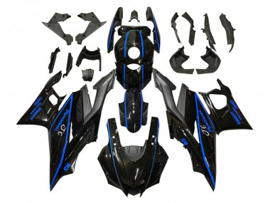 Großhandel Yamaha YZF R3/R25 Motorrad Verkleidung 2019-2021 - Glanzendes Schwarz Blau Matt Schwarz