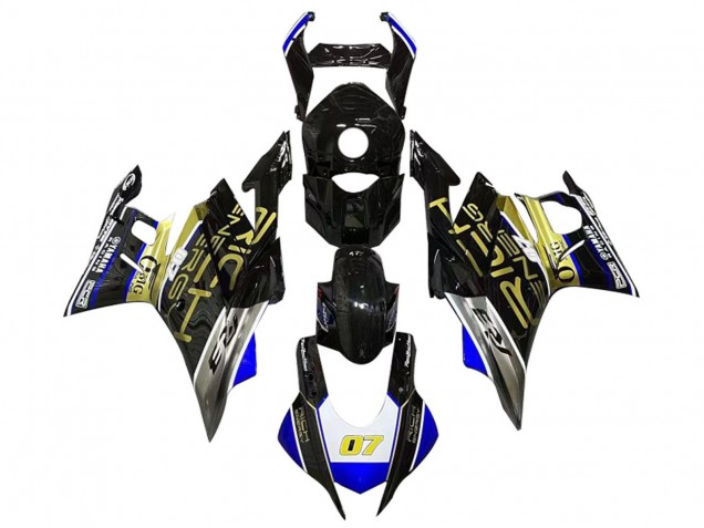 Großhandel Yamaha YZF R3/R25 Motorrad Verkleidung 2019-2021 - Weiss Blau Schwarz Gold Trick Star 07