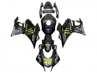 Großhandel Yamaha YZF R3/R25 Motorrad Verkleidung 2019-2021 - Schwarz Grun ENEOS Monster 46