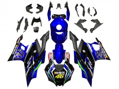 Großhandel Yamaha YZF R3/R25 Motorrad Verkleidung 2019-2021 - Blau Weiss Grun Schwarz ENEOS 46