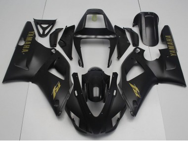Großhandel Yamaha YZF R1 Motorrad Verkleidung 1998-1999 - Glanzendes Schwarz Matt Schwarz Gold