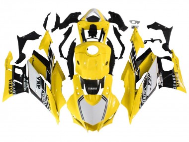 Großhandel Yamaha YZF R3/R25 Motorrad Verkleidung 2019-2021 - Gelb Weiss Schwarz Streifen