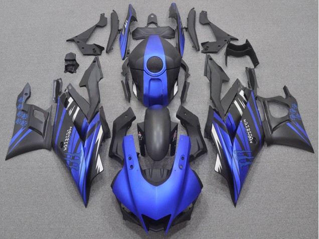Großhandel Yamaha YZF R3/R25 Motorrad Verkleidung 2022-2024 - Blau Matt Schwarz Monster