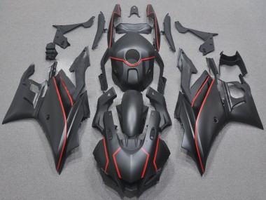 Großhandel Yamaha YZF R3/R25 Motorrad Verkleidung 2022-2024 - Matt Schwarz Rot