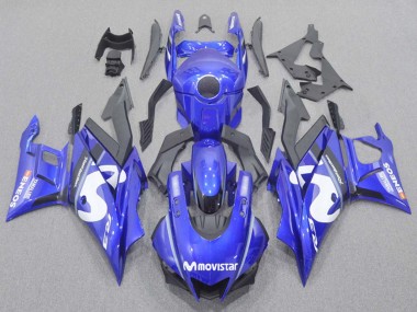 Großhandel Yamaha YZF R3/R25 Motorrad Verkleidung 2022-2024 - Blau Weiss Schwarz MoviStar ENEOS Yamalube