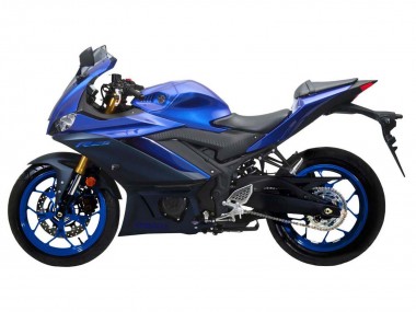 Großhandel Yamaha YZF R3/R25 Motorrad Verkleidung 2022-2024 - Blau Matt Schwarz