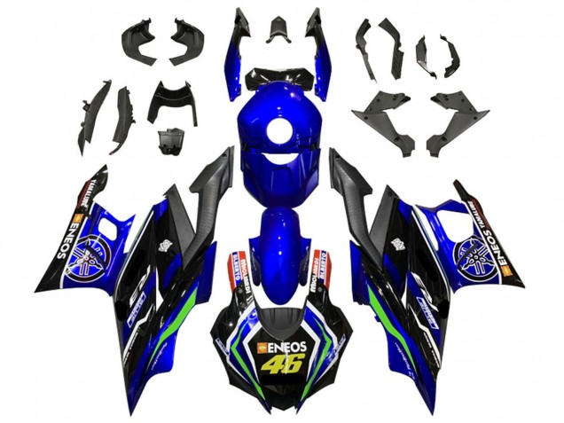 Großhandel Yamaha YZF R3/R25 Motorrad Verkleidung 2022-2024 - Blau Grun Schwarz ENEOS 46