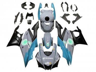 Großhandel Yamaha YZF R3/R25 Motorrad Verkleidung 2022-2024 - Nardo Grau Blau Grun Schwarz Petronas