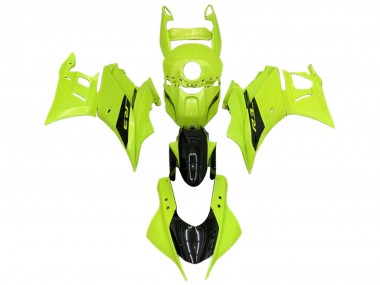 Großhandel Yamaha YZF R3/R25 Motorrad Verkleidung 2022-2024 - Neon Grun Glanzendes Schwarz