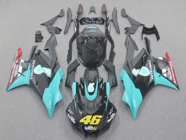 Großhandel Yamaha YZF R3/R25 Motorrad Verkleidung 2022-2024 - Hellblau Rot Schwarz Petronas 46