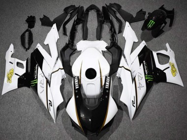 Großhandel Yamaha YZF R3/R25 Motorrad Verkleidung 2022-2024 - Weiss Schwarz Grun Monster