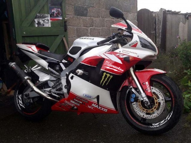 Großhandel Yamaha YZF 1000 R1 Motorrad Verkleidung 1998-1999 - Rot Weiss Schwarz Gelb Monster Milwaukee MAXXIS 11