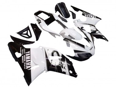 Großhandel Yamaha YZF 1000 R1 Motorrad Verkleidung 1998-1999 - Weiss Glanzendes Schwarz