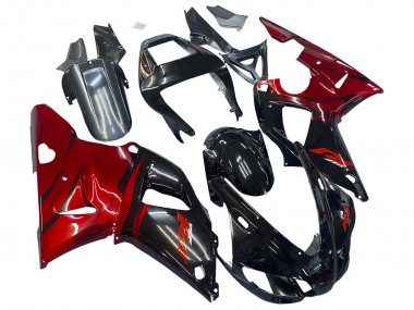 Großhandel Yamaha YZF 1000 R1 Motorrad Verkleidung 1998-1999 - Glanzendes Schwarz Rot