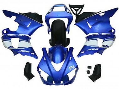 Großhandel Yamaha YZF 1000 R1 Motorrad Verkleidung 1998-1999 - Blau Weiss Glanzendes Schwarz