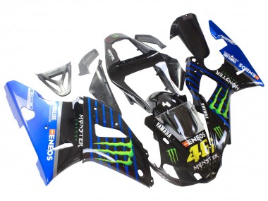 Großhandel Yamaha YZF 1000 R1 Motorrad Verkleidung 2000-2001 - Blau Schwarz Grun Monster Yamalube ENEOS 46