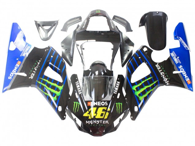 Großhandel Yamaha YZF 1000 R1 Motorrad Verkleidung 2000-2001 - Blau Schwarz Grun Monster Yamalube ENEOS 46