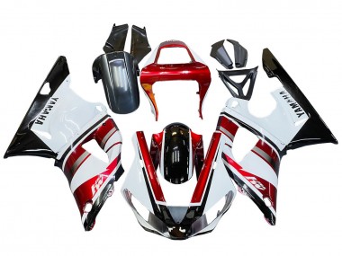 Großhandel Yamaha YZF 1000 R1 Motorrad Verkleidung 2000-2001 - Rot Weiss Glanzendes Schwarz