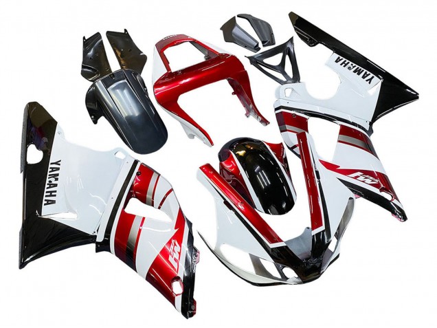 Großhandel Yamaha YZF 1000 R1 Motorrad Verkleidung 2000-2001 - Rot Weiss Glanzendes Schwarz