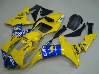 Großhandel Yamaha YZF R1 Motorrad Verkleidung 2002-2003 - Gelb Blau Kamel Motul