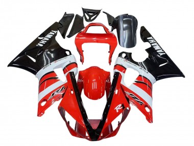 Großhandel Yamaha YZF 1000 R1 Motorrad Verkleidung 2000-2001 - Rot Weiss Glanzendes Schwarz