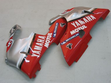 Großhandel Yamaha YZF 1000 R1 Motorrad Verkleidung 2000-2001 - Silber Rot Fortuna Motul