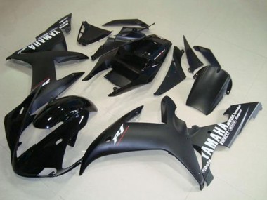 Großhandel Yamaha YZF R1 Motorrad Verkleidung 2002-2003 - Glanzendes Schwarz Matt Schwarz Weiss Aufkleber