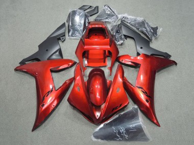 Großhandel Yamaha YZF 1000 R1 Motorrad Verkleidung 2002-2003 - Rot Matt Schwarz