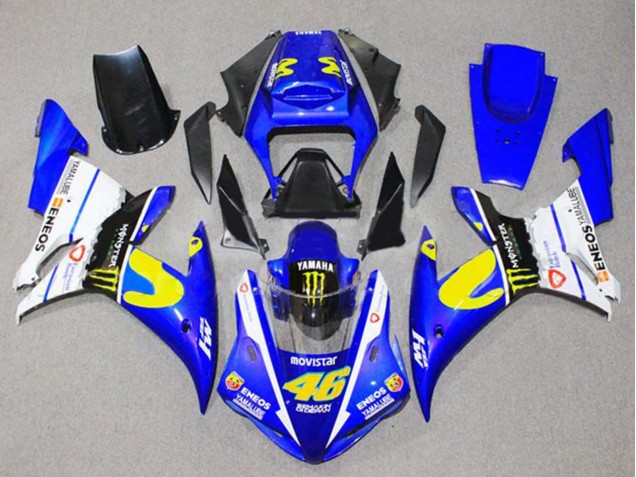 Großhandel Yamaha YZF 1000 R1 Motorrad Verkleidung 2002-2003 - Blau Weiss Schwarz Gelb Monster 46