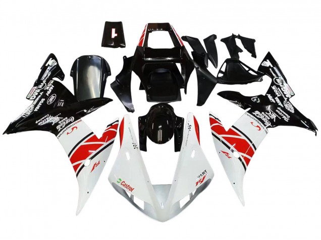 Großhandel Yamaha YZF 1000 R1 Motorrad Verkleidung 2002-2003 - Weiss Rot Schwarz Castrol