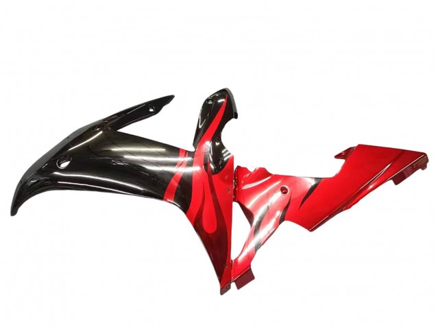 Großhandel Yamaha YZF 1000 R1 Motorrad Verkleidung 2002-2003 - Glanzendes Schwarz Rot Flamme
