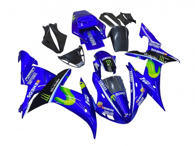 Großhandel Yamaha YZF 1000 R1 Motorrad Verkleidung 2002-2003 - Blau Schwarz Grun MoviStar ENEOS Monster