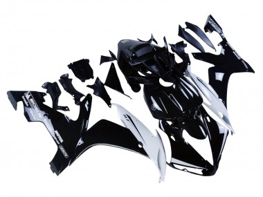 Großhandel Yamaha YZF 1000 R1 Motorrad Verkleidung 2004-2006 - Glanzendes Schwarz Weiss Motul