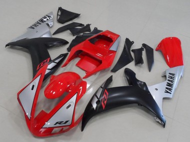 Großhandel Yamaha YZF R1 Motorrad Verkleidung 2002-2003 - Rot Silber Matt Schwarz