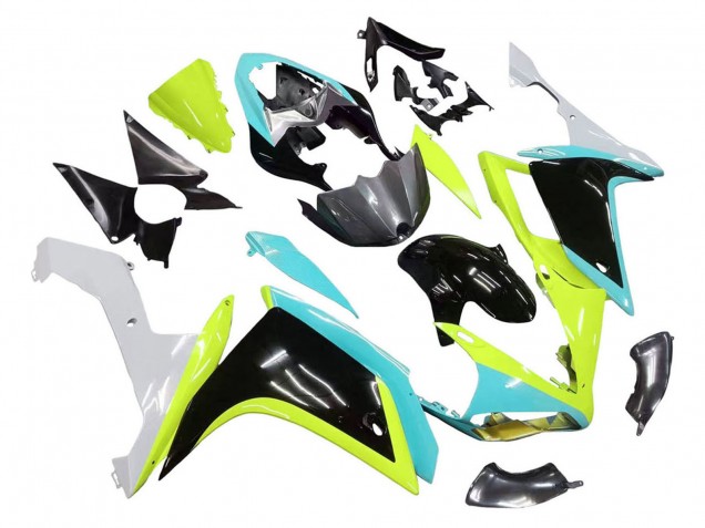 Großhandel Yamaha YZF 1000 R1 Motorrad Verkleidung 2007-2008 - Hellblau Limetten Grun Schwarz