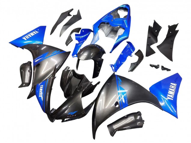 Großhandel Yamaha YZF 1000 R1 Motorrad Verkleidung 2012-2014 - Blau Glanzendes Schwarz