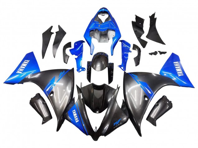 Großhandel Yamaha YZF 1000 R1 Motorrad Verkleidung 2012-2014 - Blau Glanzendes Schwarz