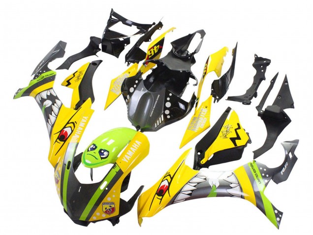 Großhandel Yamaha YZF 1000 R1 Motorrad Verkleidung 2015-2019 - Gelb Grun Hai