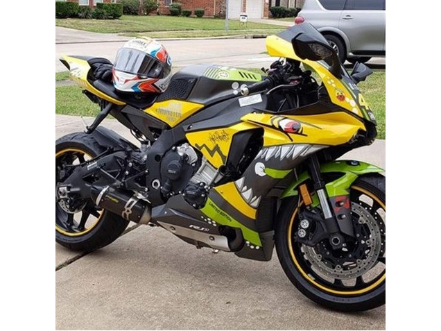 Großhandel Yamaha YZF 1000 R1 Motorrad Verkleidung 2015-2019 - Gelb Grun Hai