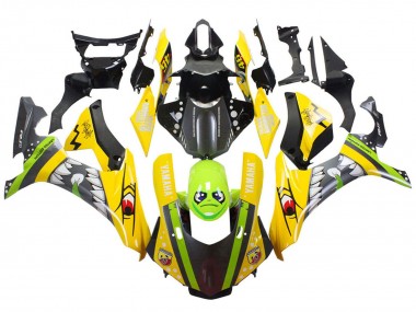 Großhandel Yamaha YZF 1000 R1 Motorrad Verkleidung 2015-2019 - Gelb Grun Hai